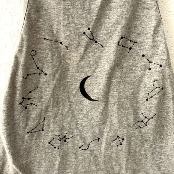 tight grey tank top with zodiac design from Pacsun! - Picture 2 of 4